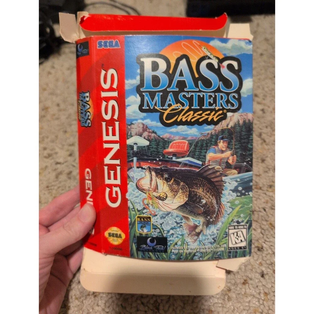 BASS Masters Classic Manual And Game (Sega Genesis, 1995)